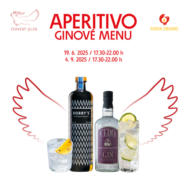 Aperitivo v Červeném Jelenovi s giny Bobby's a Cero2