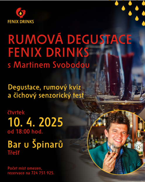 Rumová degustace v baru U Špinarů v Třešti
