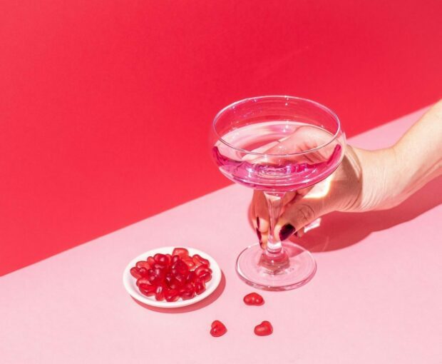 Koktejly na Valentýna